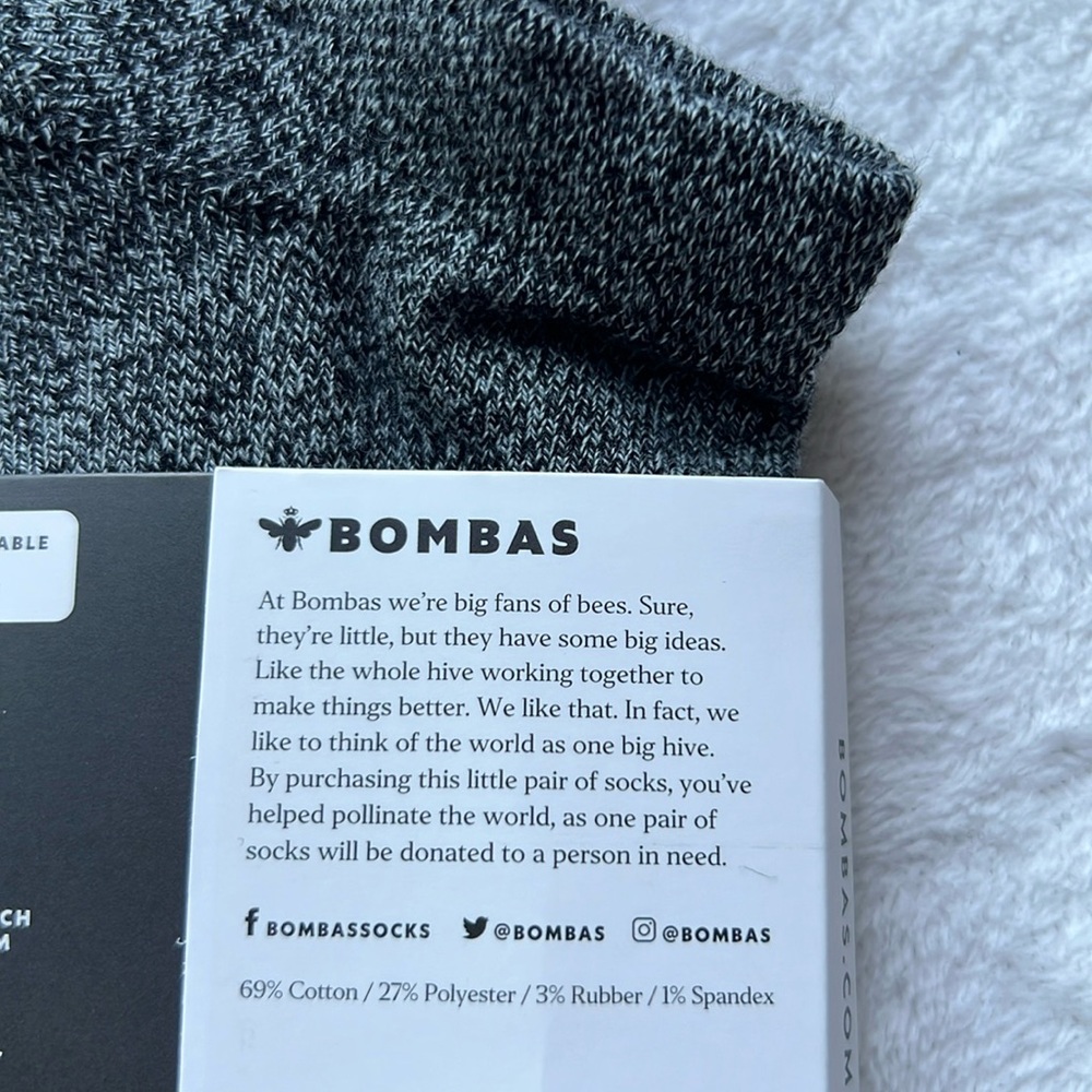 BOMBAS Marl Ankle Socks- Unisex - Picture 6 of 11